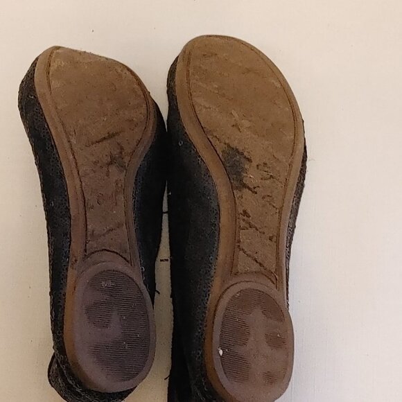 AMERICAN EAGLE SEQUIN Ballet Flats Women's Size 8 Sherpa lined - Picture 5 of 5